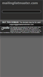 Mobile Screenshot of mailinglistmaster.com